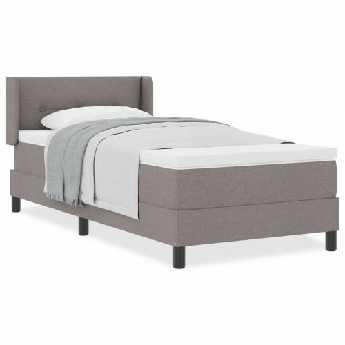 Box Spring krevet s madracem taupe 100x200 cm tkanina Cijena