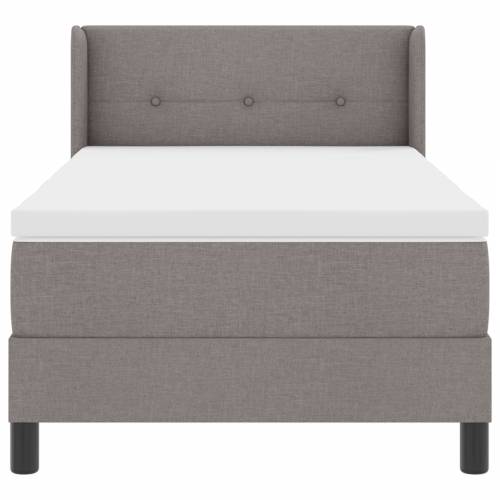 Box Spring krevet s madracem taupe 100x200 cm tkanina Cijena