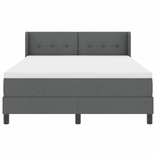 Box Spring Krevet s Madracem Tamno Sivi 140x190 cm Tkanina Cijena