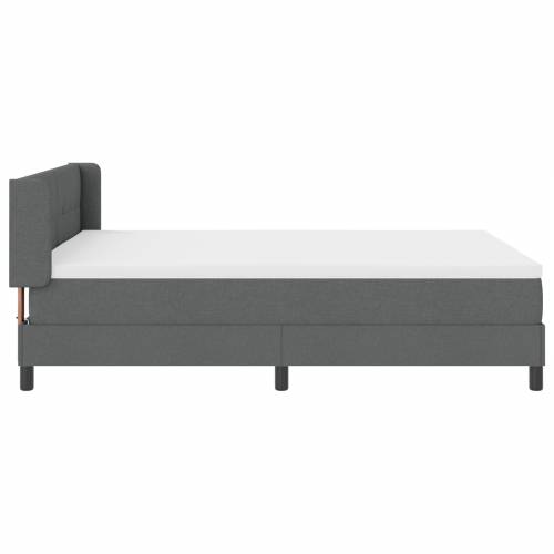 Box Spring Krevet s Madracem Tamno Sivi 140x190 cm Tkanina Cijena