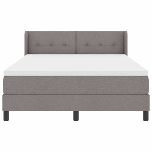 Box Spring Krevet s Madracem Taupe 140x190 cm Tkanina Cijena