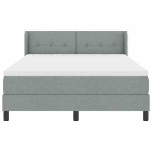 Krevet s box springom u svjetlosivoj boji 140x200 cm Cijena