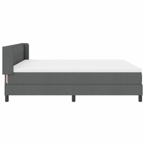Box Spring krevet s madracem Tamno siva 180x200 cm Tkanina Cijena