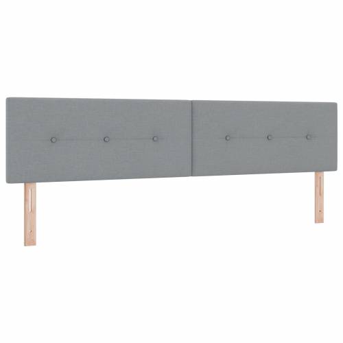 Box Spring krevet s madracem svjetlosivi 200x200 cm tkanina Cijena