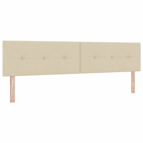 Krevet s opružnom podlogom s madracem krem 200x200 cm Tkanina Cijena