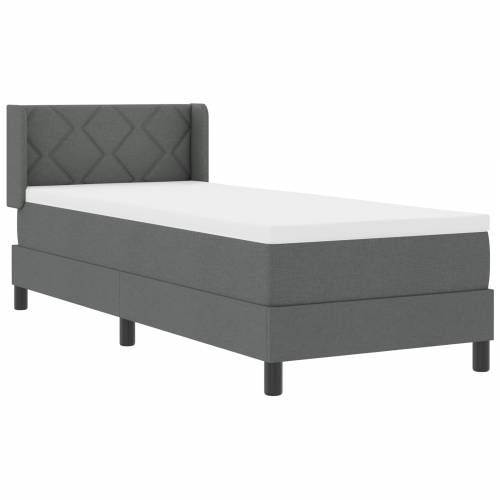 Box Spring Bed s madracem Tamno siva 80x200 cm Tkanina Cijena