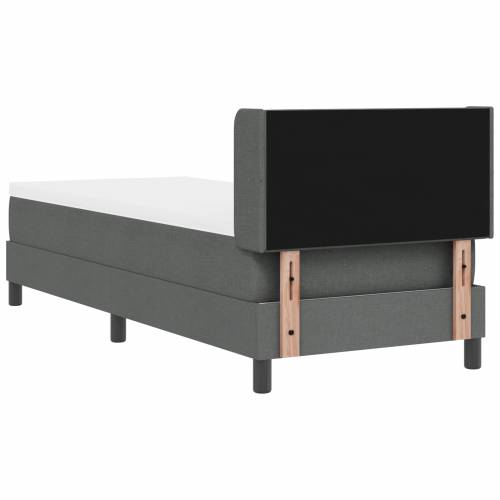 Box Spring Bed s madracem Tamno siva 80x200 cm Tkanina Cijena