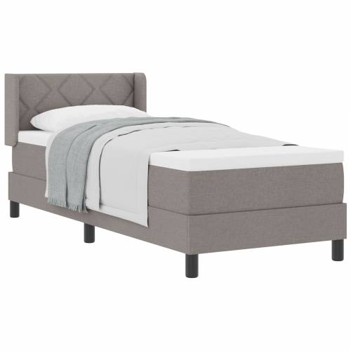 Box Spring krevet s madracem Taupe 80x200 cm Tkanina Cijena