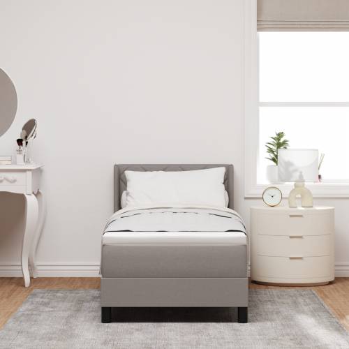 Box Spring krevet s madracem Taupe 80x200 cm Tkanina Cijena