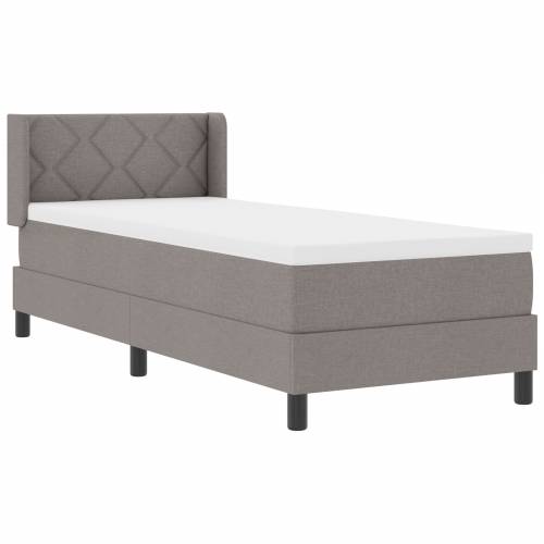 Box Spring krevet s madracem Taupe 80x200 cm Tkanina Cijena