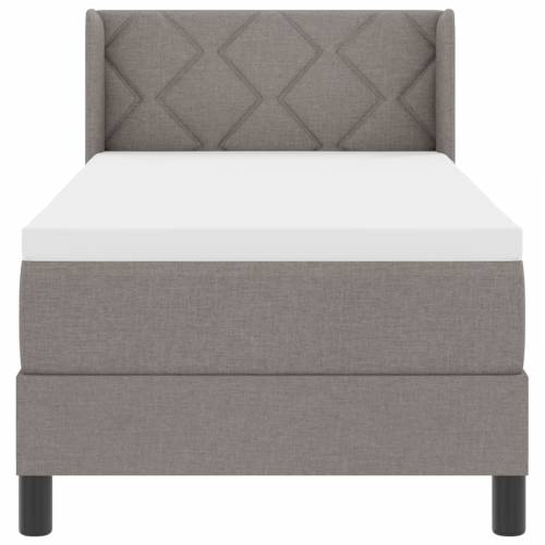 Box Spring krevet s madracem Taupe 80x200 cm Tkanina Cijena