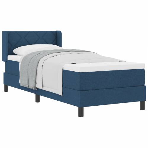 Box Spring krevet s madracem Plavi 80x200 cm Tkanina Cijena
