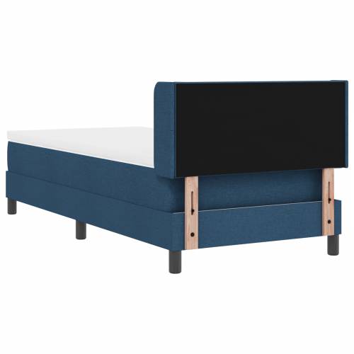 Box Spring krevet s madracem Plavi 90x190 cm Tkanina Cijena
