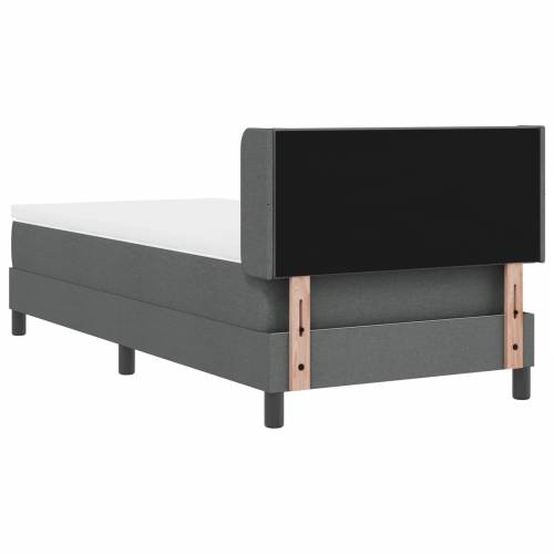krevet s opružnom podlogom tamno sive boje 90x200 cm Cijena