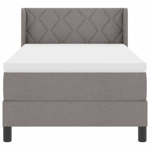 Box Spring krevet s madracem Taupe 100x200 cm tkanina Cijena