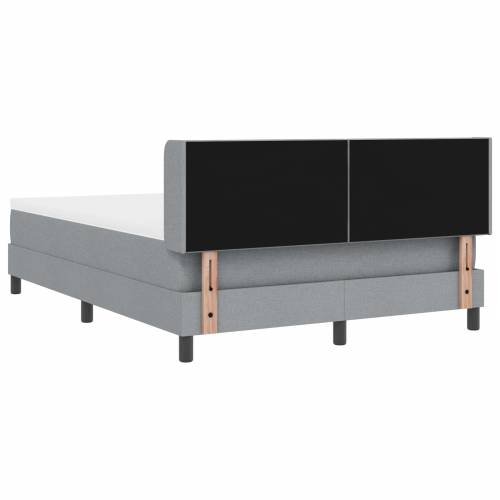 Box Spring krevet s madracem svijetlosivi 140x200 cm tkanina Cijena
