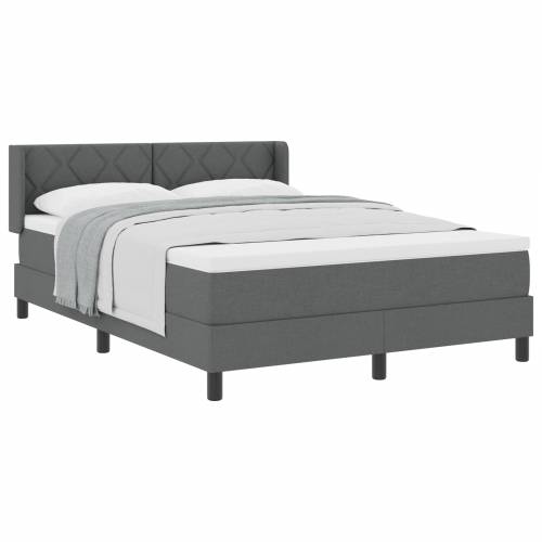 Box Spring Bed s madracem tamnosivi 160x200 cm tkanina Cijena