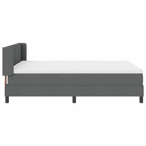 Box Spring Bed s madracem tamnosivi 160x200 cm tkanina Cijena