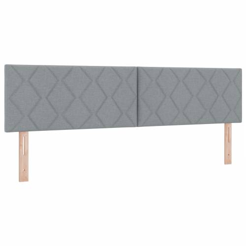 Krevet s opružima s madracem svjetlosive boje 180x200 cm tkanina Cijena