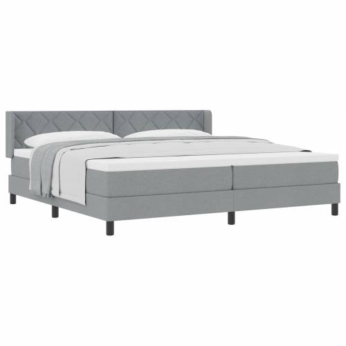 Fridrik krevet s madracem svijetlosiv 200x200 cm tkanina Cijena