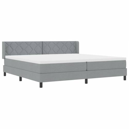 Fridrik krevet s madracem svijetlosiv 200x200 cm tkanina Cijena