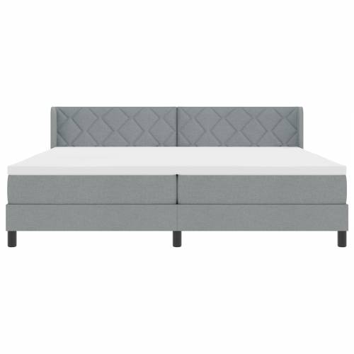 Fridrik krevet s madracem svijetlosiv 200x200 cm tkanina Cijena