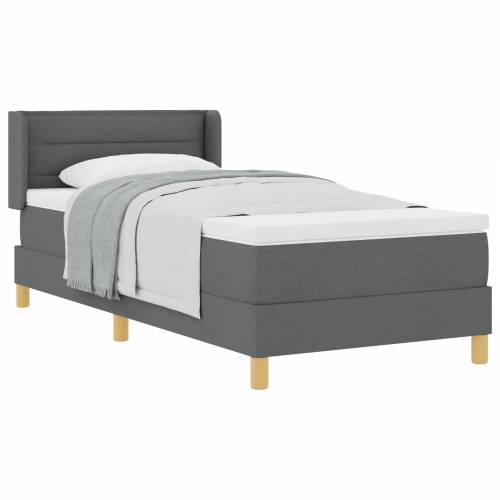 prozorski ležaj s madracem tamnosive boje 90x190 cm tkanina Cijena