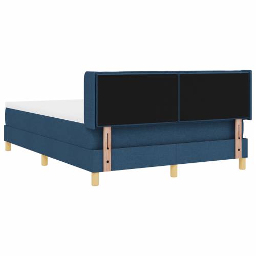 Box Spring Krevet s Madracem Plavi 140x190 cm Tkanina Cijena