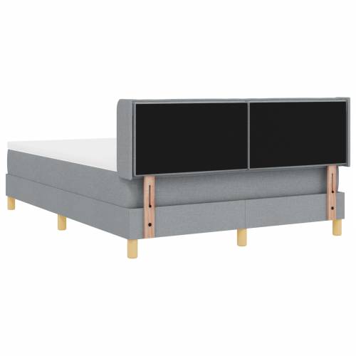Krevet s Box Springom i madracem svjetlosiva 140x200 cm Cijena