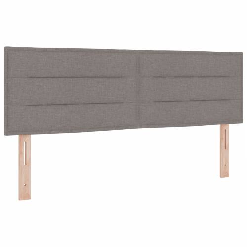 Krevet s box springom s madracem taupe 160x200 cm od tkanine Cijena