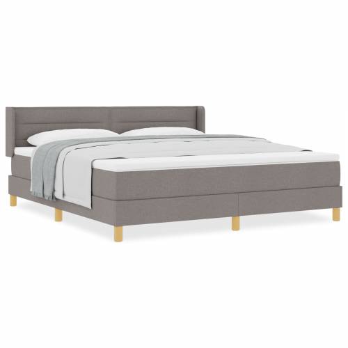 Krevet s Box Springom i madracem Taupe 180x200 cm Tkanina Cijena