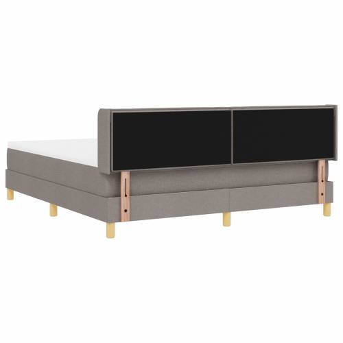 Krevet s Box Springom i madracem Taupe 180x200 cm Tkanina Cijena