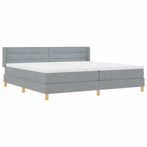 Krevet s kutijom s madracem Svijetlosiva 200x200 cm Tkanina Cijena