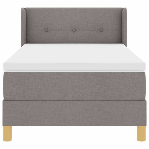 Krevet s opružnom podlogom s madracem taupe 80x200 cm tkanina Cijena