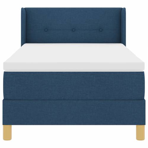 Krevet s box springom i dušekom plavi 80x200 cm tkanina Cijena