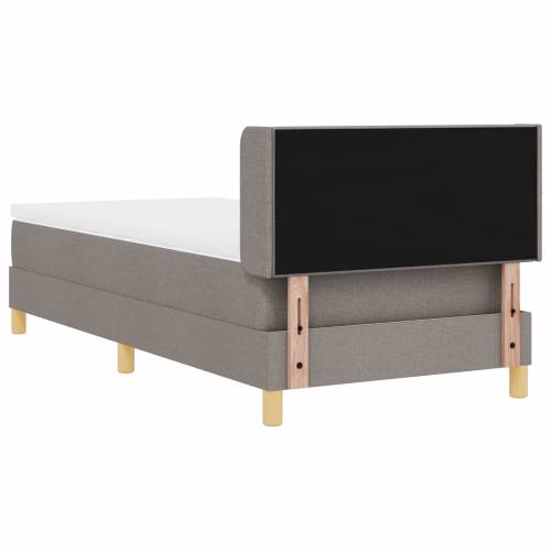 Krevet s box springom i madracem taupe 90x200 cm tkanina Cijena
