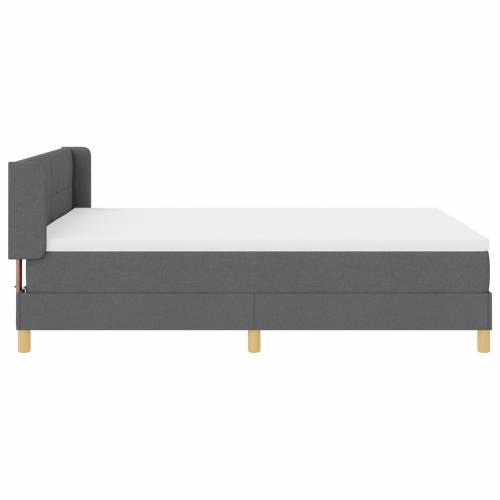 Box Spring Krevet s Madracem Tamno Sivi 140x190 cm Tkanina Cijena