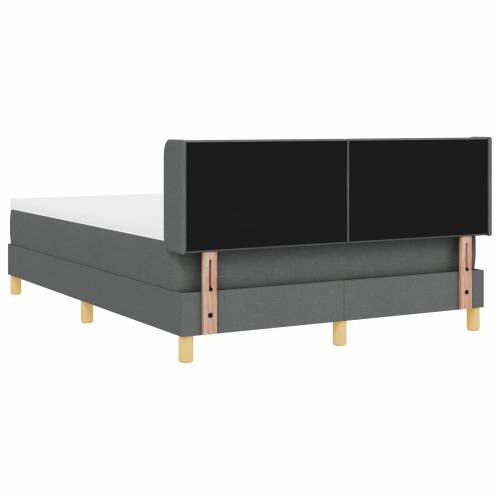 Box Spring Krevet s Madracem Tamno Sivi 140x190 cm Tkanina Cijena