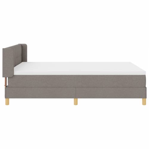 Krevet s box springom s dušekom Taupe 140x200 cm Tkanina Cijena