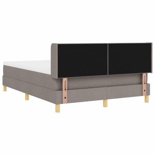 Krevet s box springom s dušekom Taupe 140x200 cm Tkanina Cijena