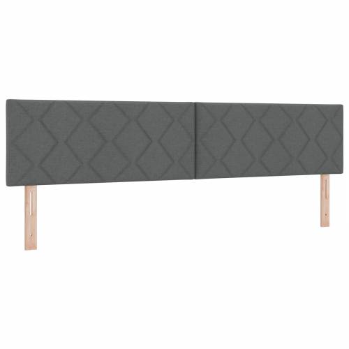 Krevet s Box Springom i madracem tamno sive boje 200x200 cm od tkanine Cijena