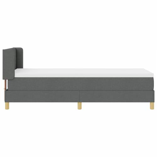Krevet s box springom s dušekom tamno sivo 80x200 cm tkanina Cijena