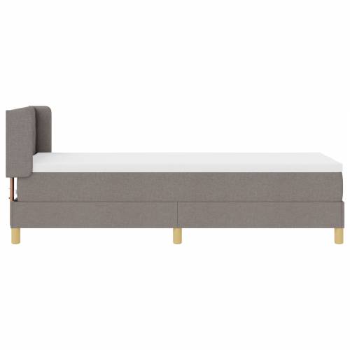 Krevet na opruge s madracem Taupe 80x200 cm Tkanina Cijena