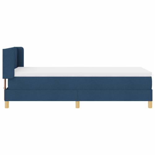 Krevet s box springom s madracem Plavi 90x200 cm Tkanina Cijena