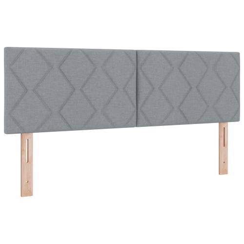 Krevet sa oprugom s jastukom svjetlosive boje 160x200 cm Cijena