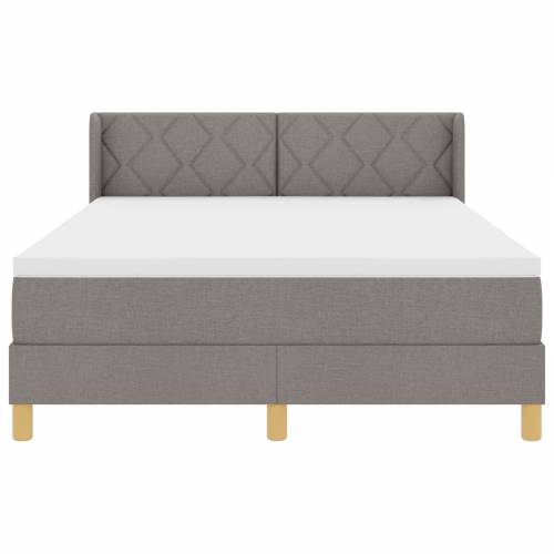 Krevet s box springom s madracem Taupe 160x200 cm Tkanina Cijena