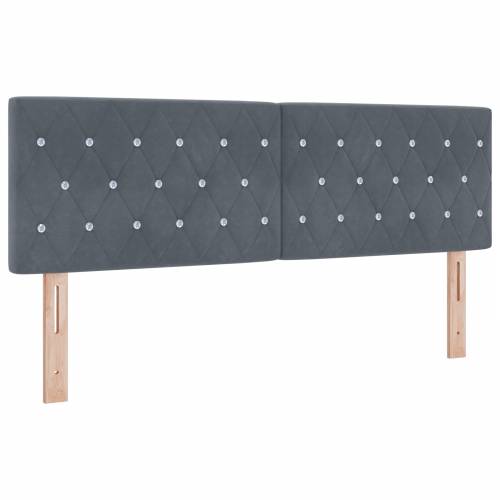 Box Spring Krevet s Madracem Tamno Siva 140x190 cm Baršun Cijena