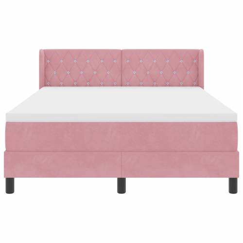 Okvir s madracem Pink 140x200 cm Baršun Cijena