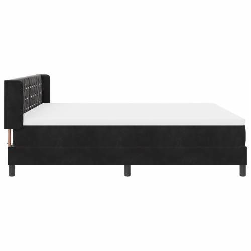 Box Spring Krevet s Madracem Crni 180x200 cm Baršun Cijena