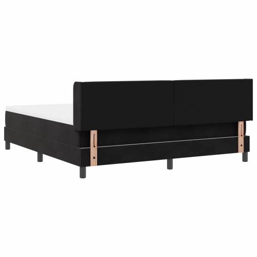 Box Spring Krevet s Madracem Crni 180x200 cm Baršun Cijena